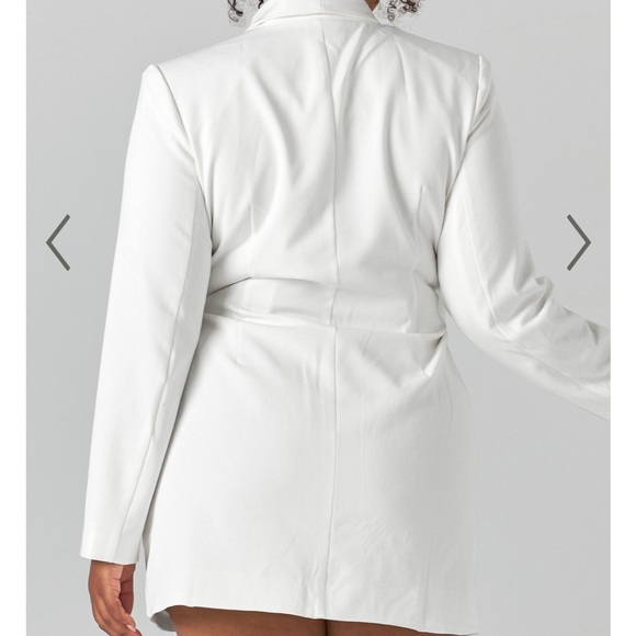 Showpo white Rosia mini wrap blazer dress - Picture 6 of 6